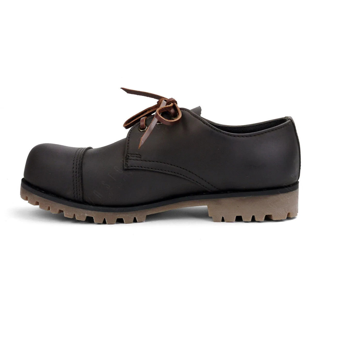 Industrial British Steel Cap Leather Shoes Low Cut