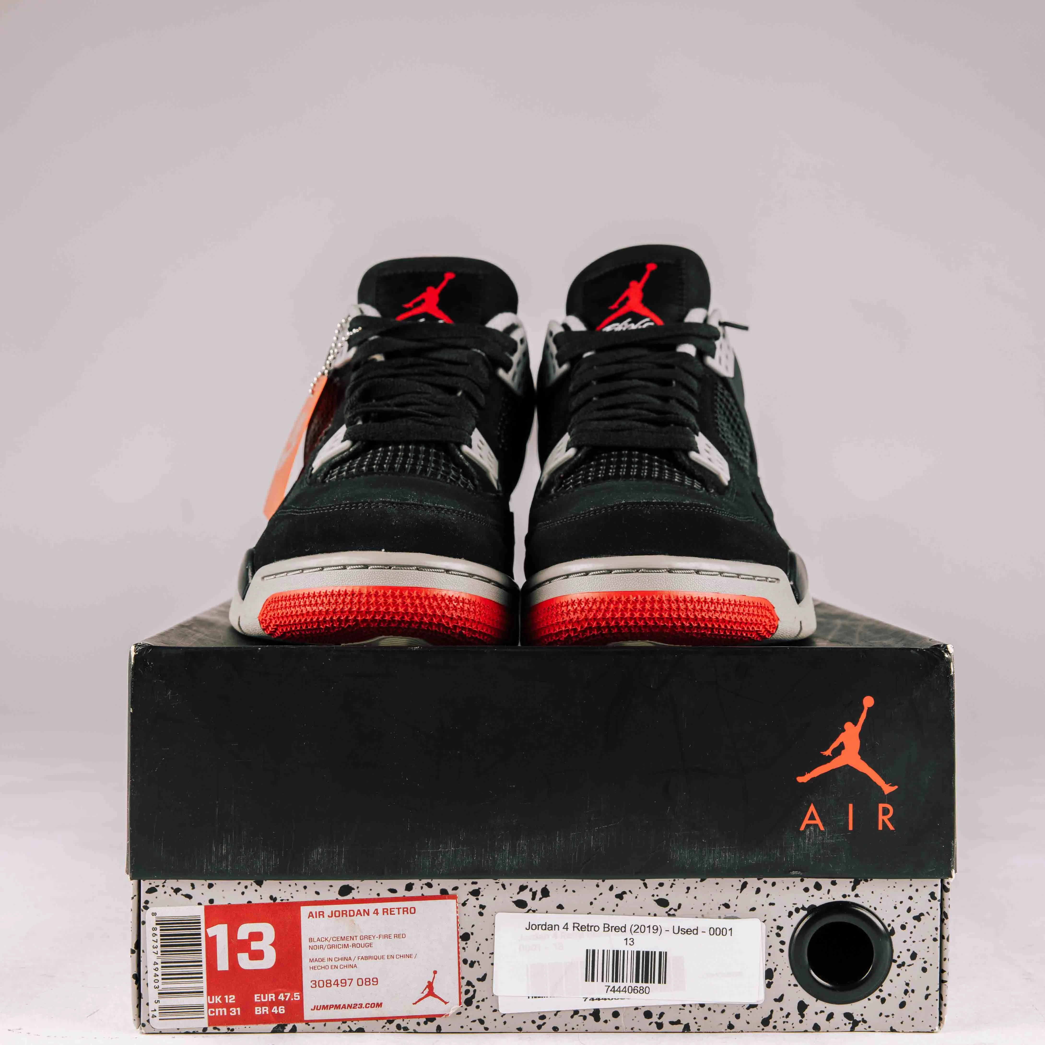 Jordan 4 Retro Bred (2019) - Used - Rep Box - 0049