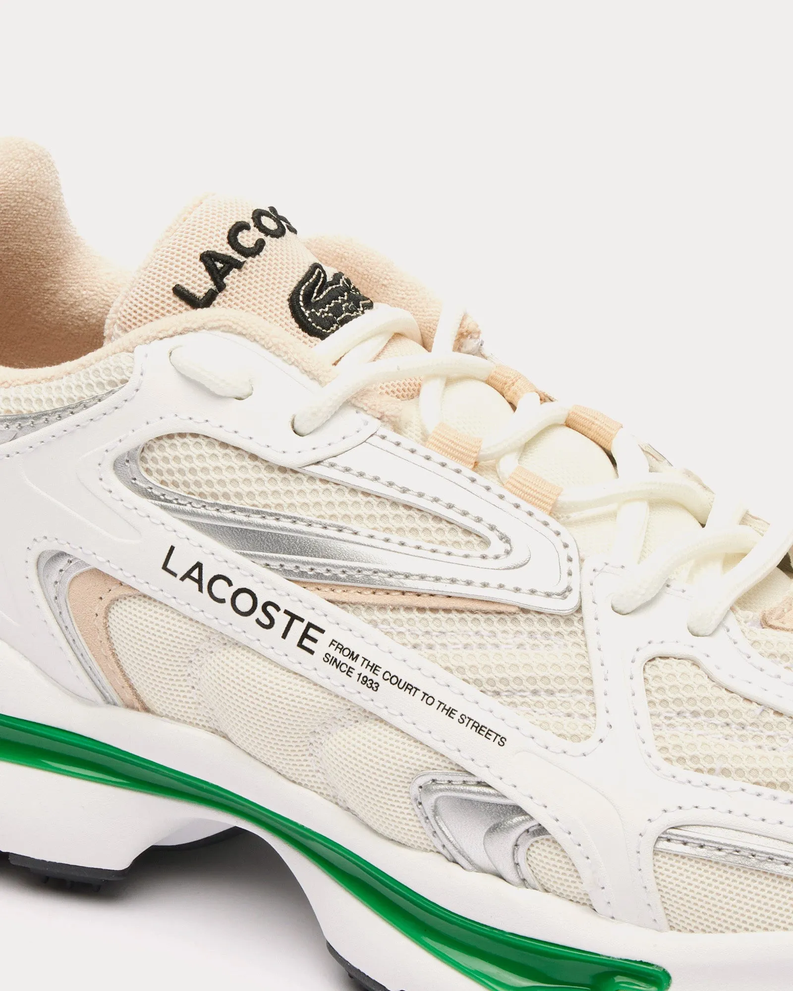 L003 2K24 White / Green Low Top Sneakers