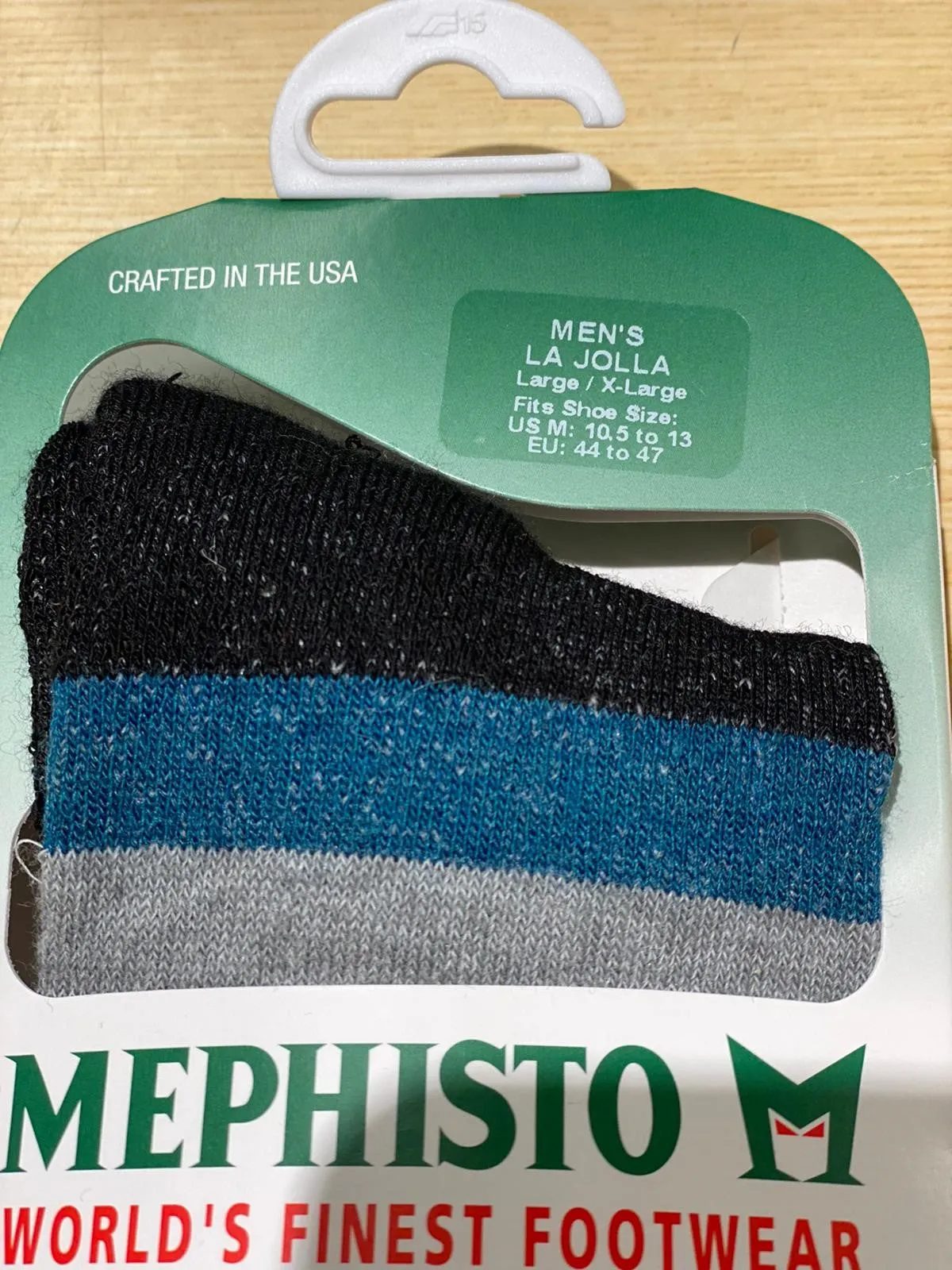 La Jolla - Mephisto Sock - Blue, Yellow and Red (Black)