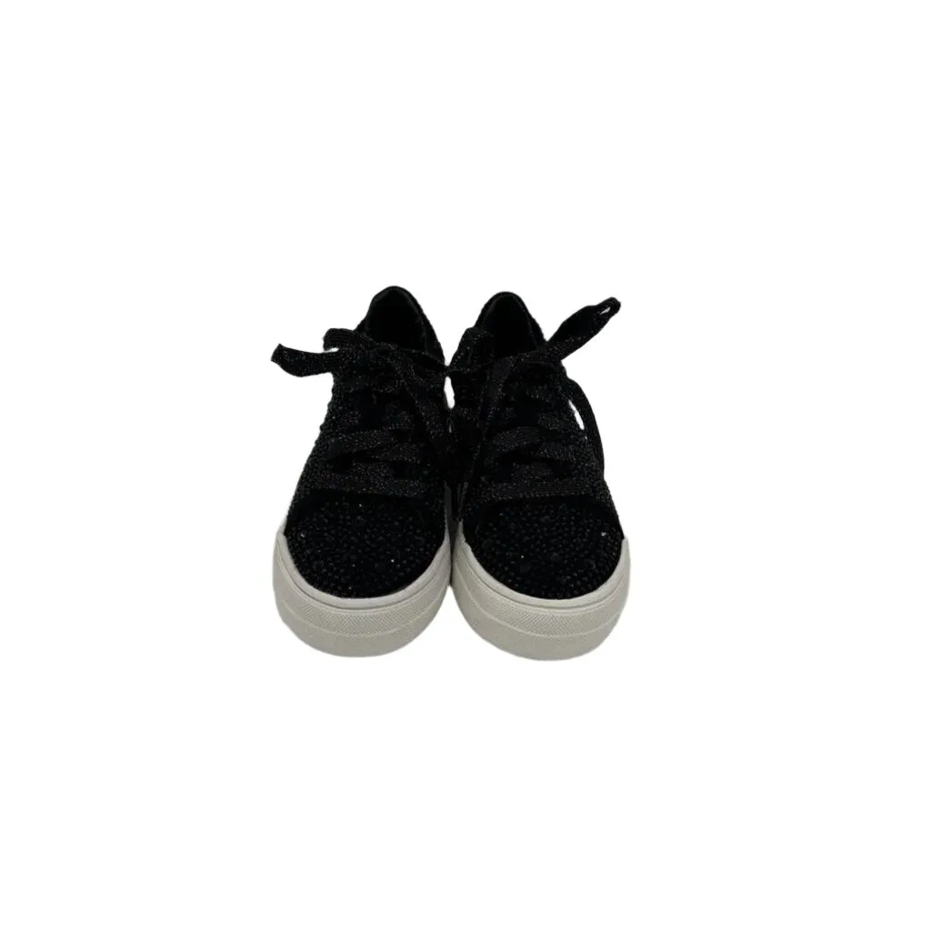 Lace Up Rhinestone Sneakers