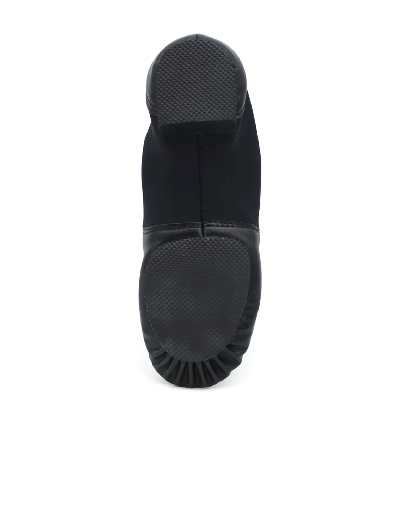 Leather Flex Slip On Tan Jazz Dance Shoes with Circle Elastic for Women and Men