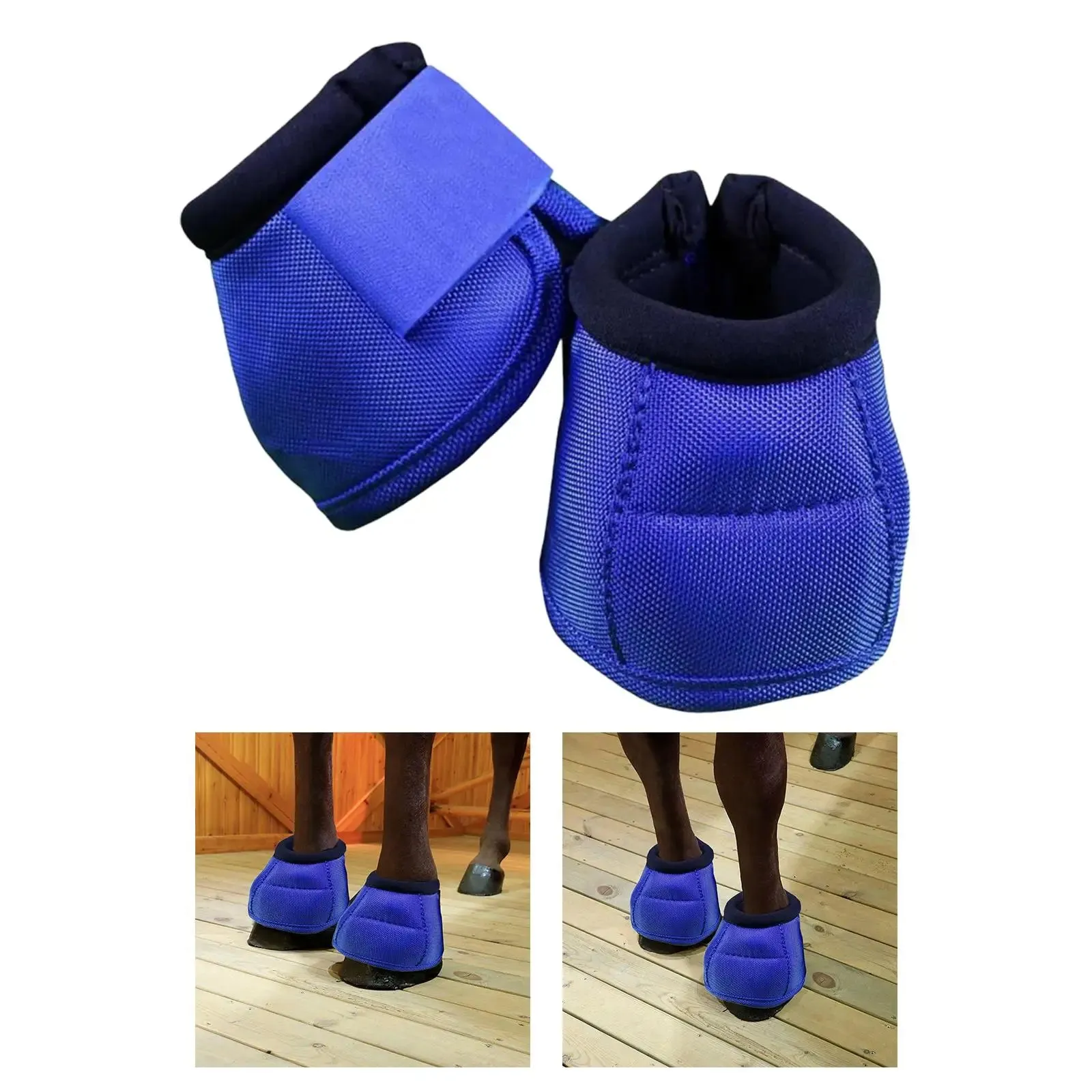 Long Lasting Horse Bell Boots Tear Resistant Equestrian Equipment Pair