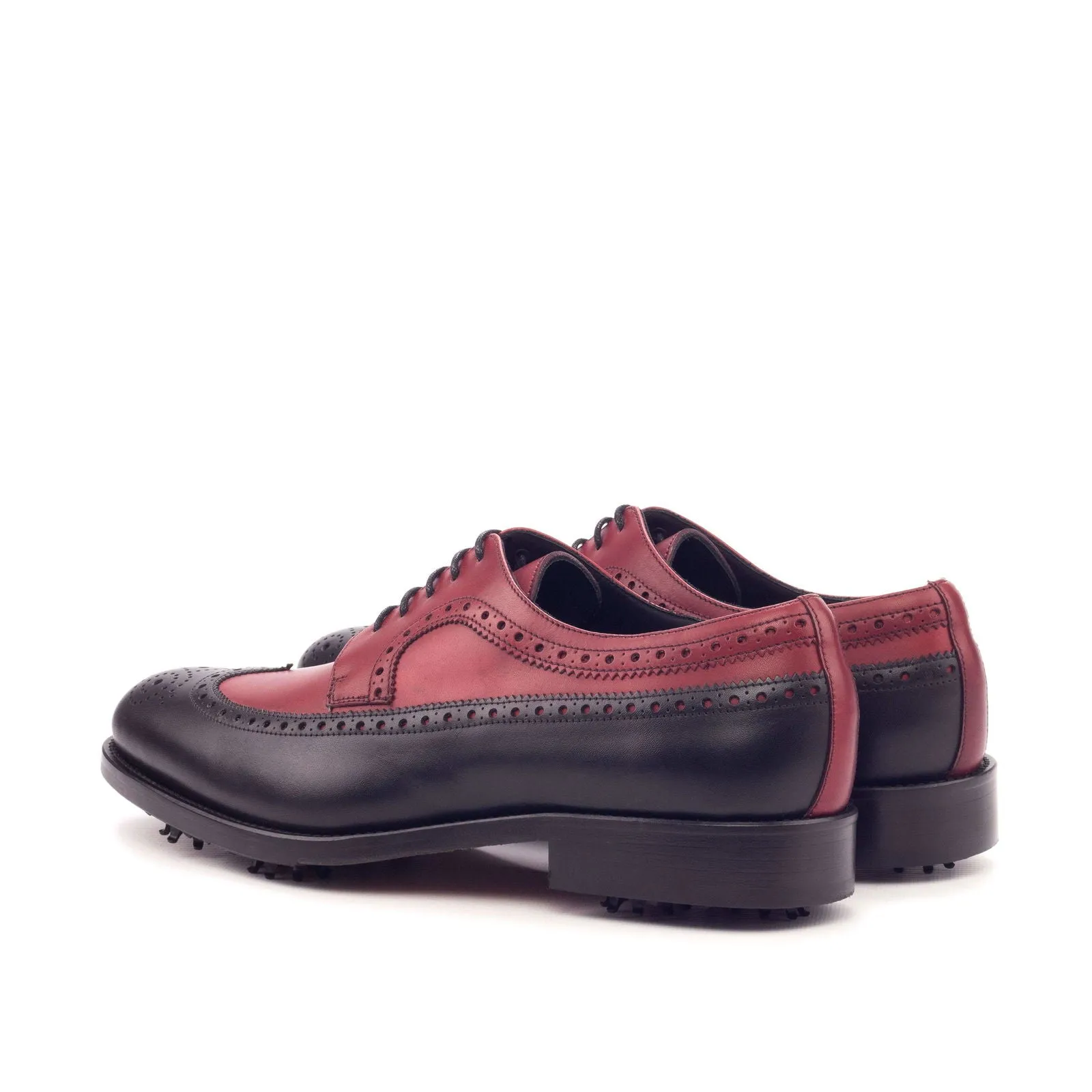 Longwing Blucher-Painted Calf, Red, Black-Wholesale