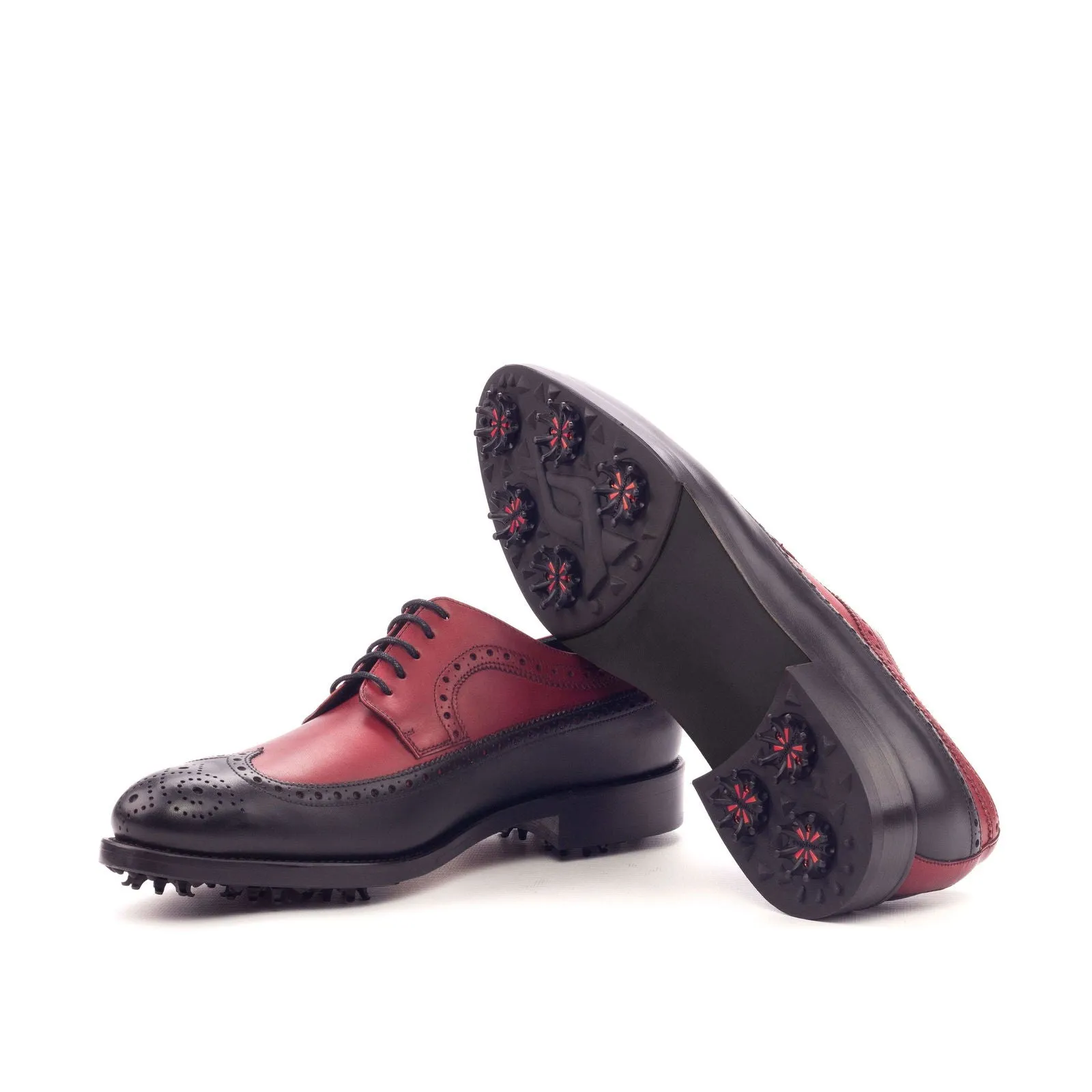 Longwing Blucher-Painted Calf, Red, Black-Wholesale