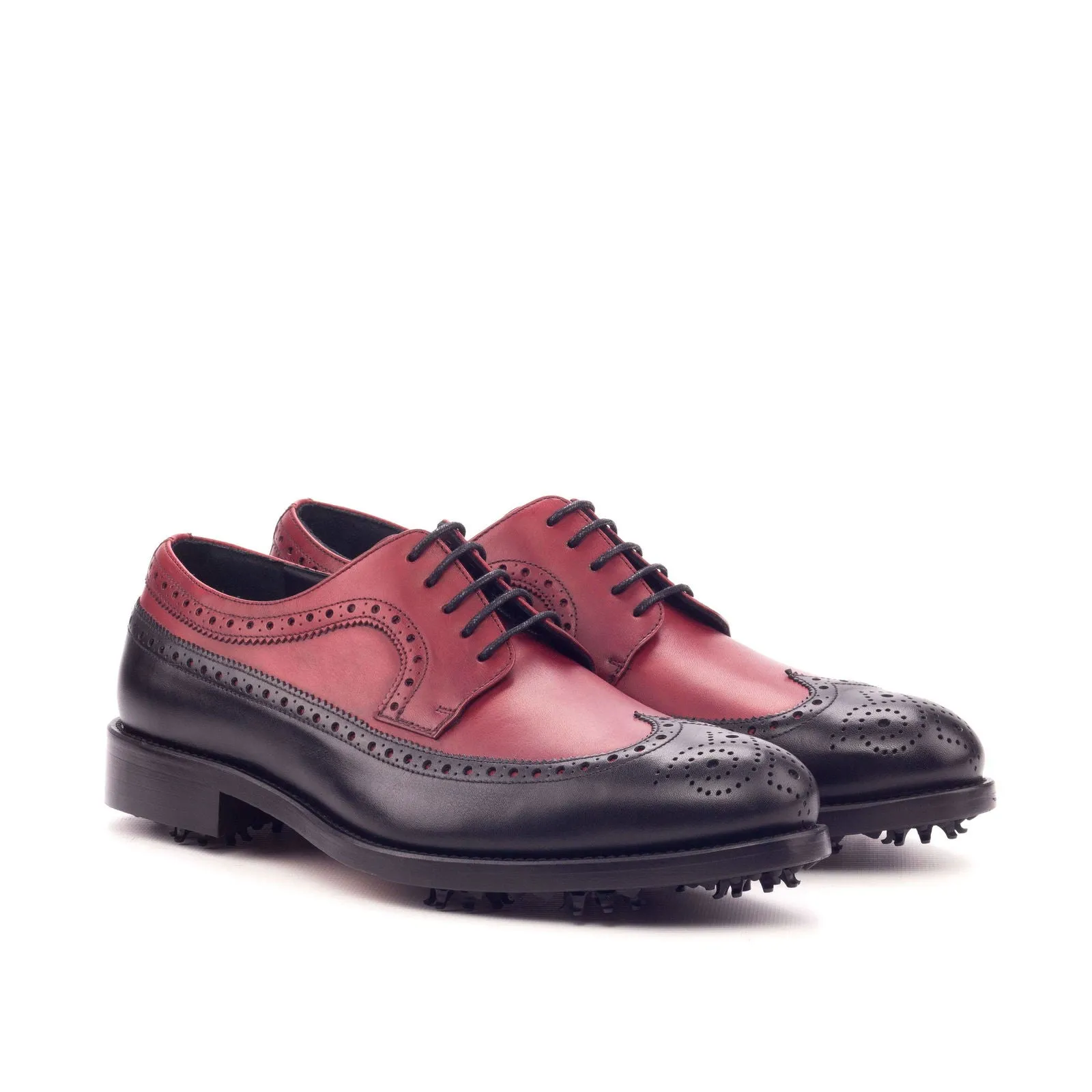 Longwing Blucher-Painted Calf, Red, Black-Wholesale
