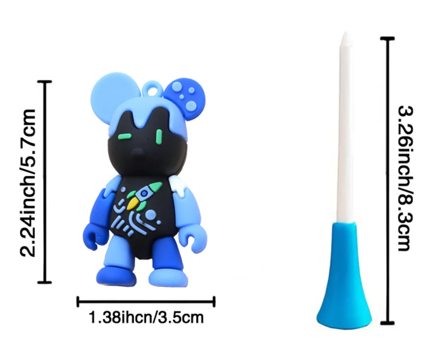 Loss Prevention Golf Tee with Bear - Green