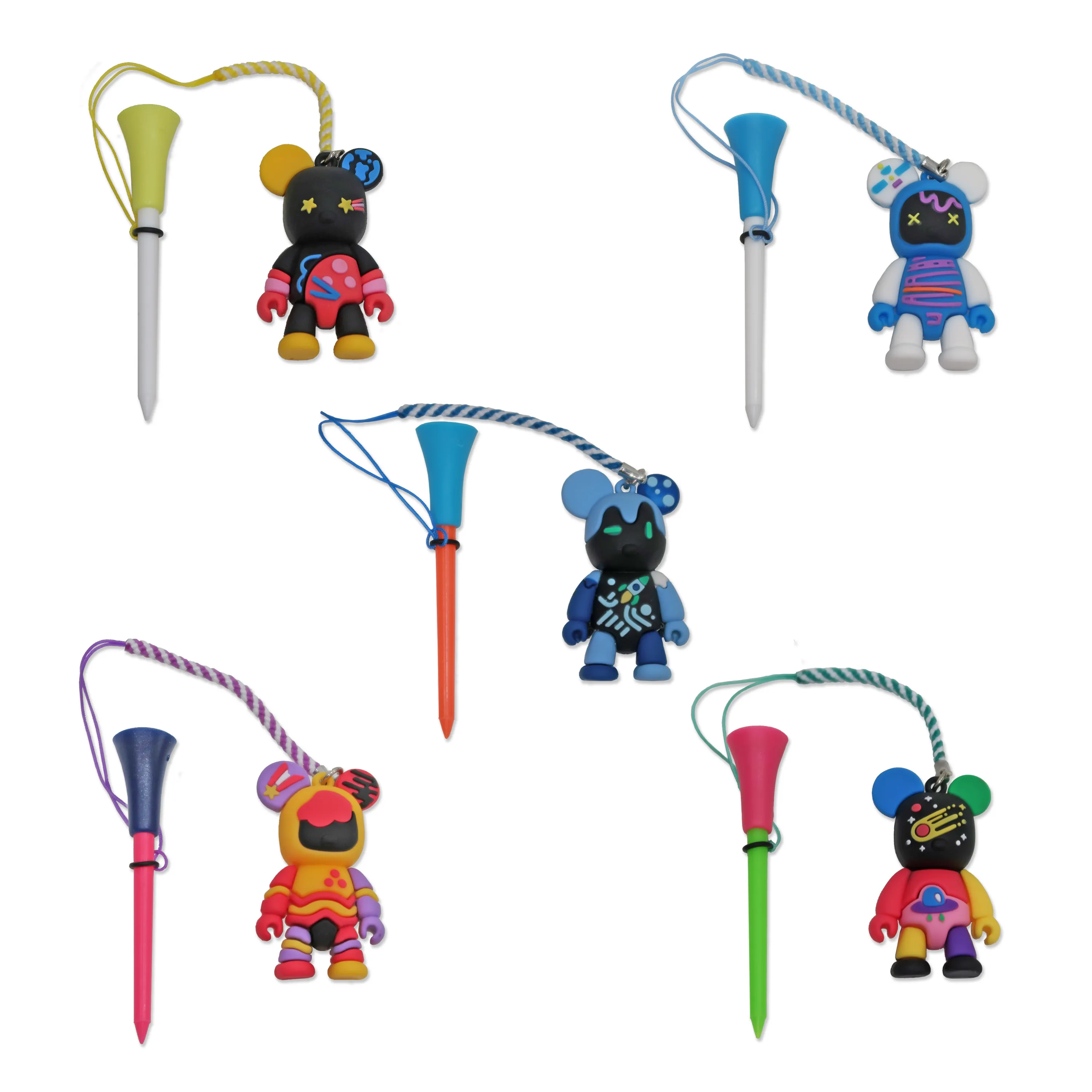 Loss Prevention Golf Tee with Bear - Green