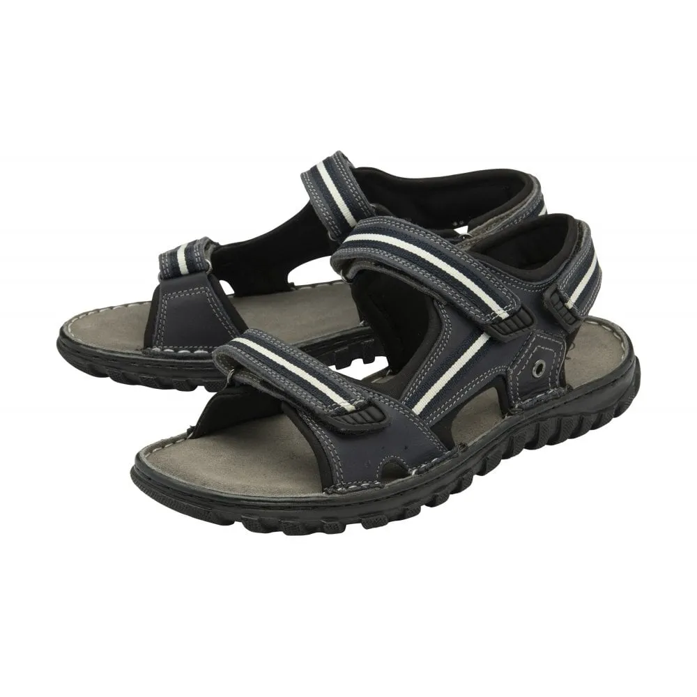 Lotus Mens Gus Sandal Blue Leather