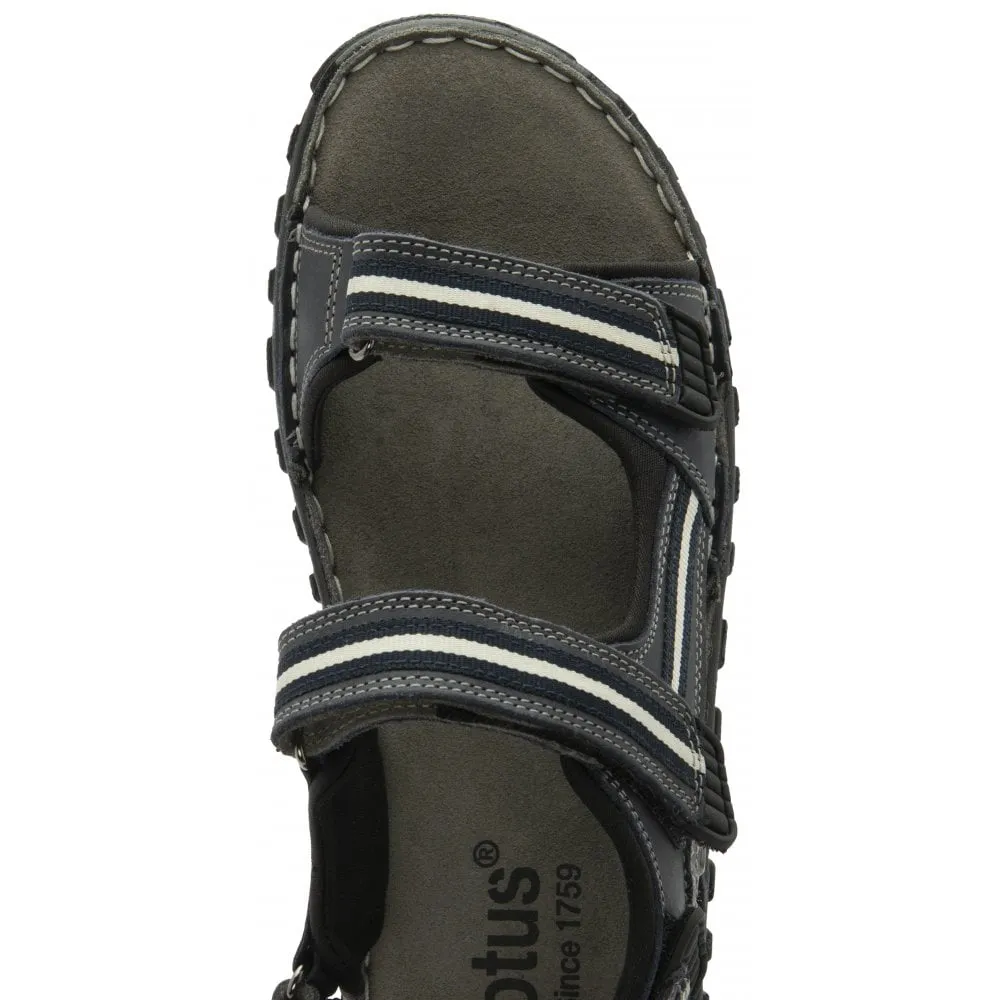 Lotus Mens Gus Sandal Blue Leather