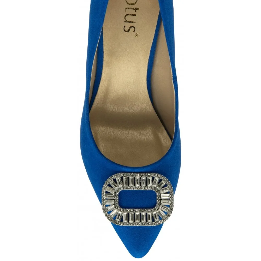 Lotus Occasion Wear Court shoe Florina Cobalt Blue ULB426