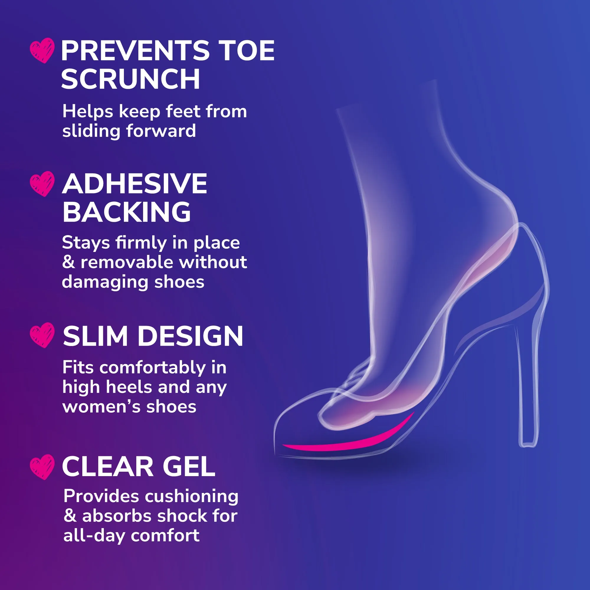 Love Your HEELS & WEDGES Ball of Foot Cushions