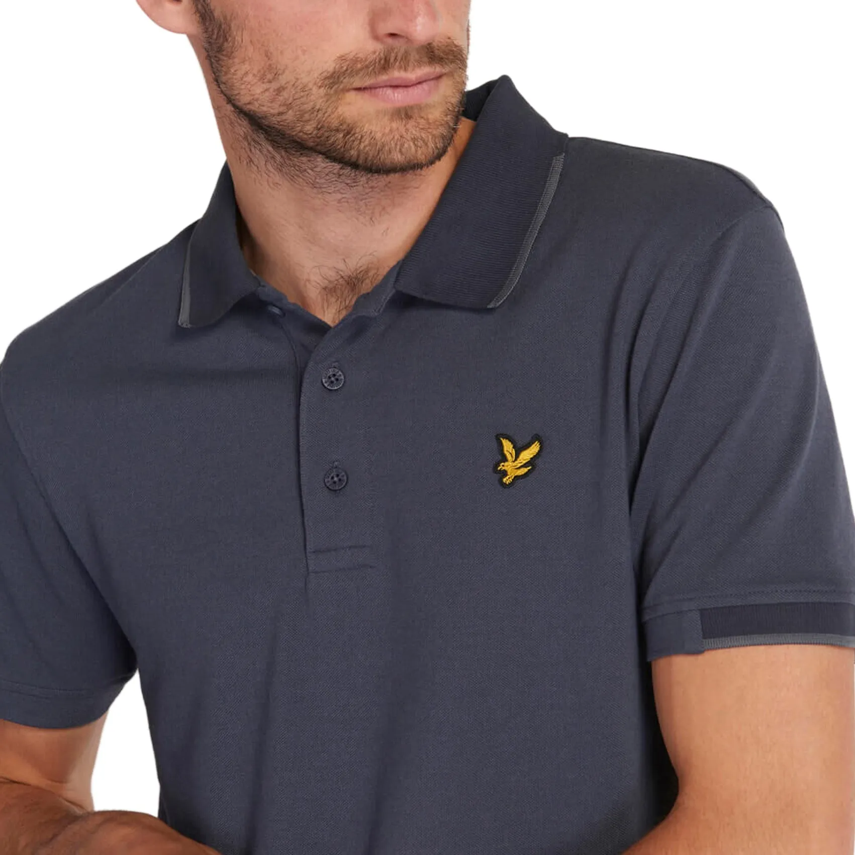 Lyle & Scott Andrew Golf Polo Shirt - Observer Grey