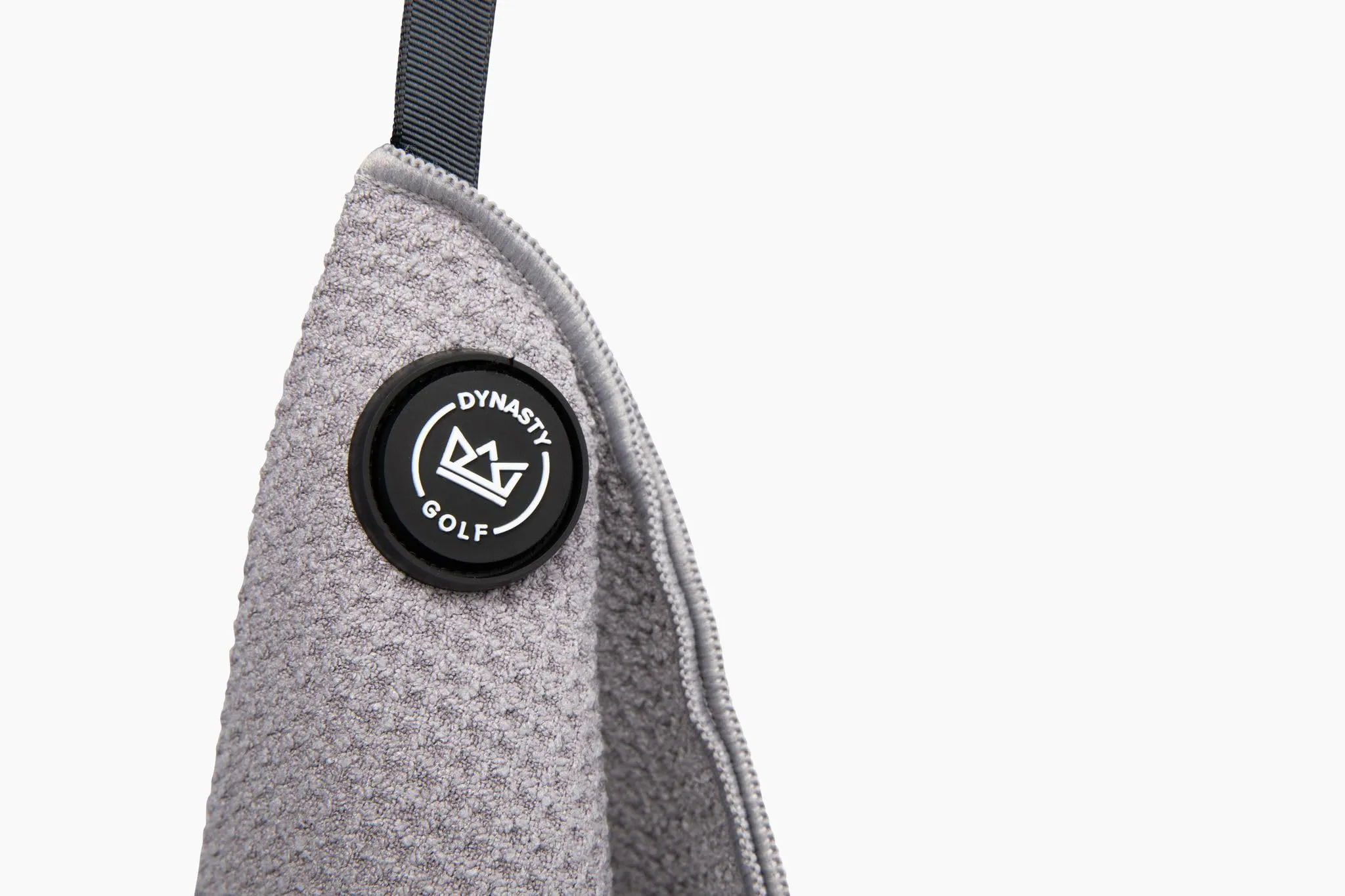 Magnetic Golf Towel for Golf Bags - Microfiber Golf Towels for Men & Women - Waffle Golf Bag Towel with Magnet (Gray)