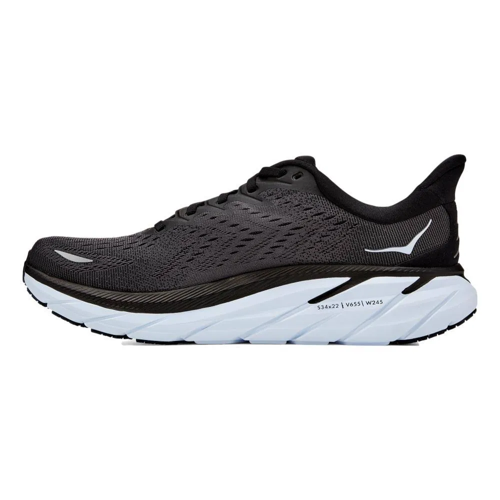 Men's HOKA Clifton 8 (Wide - 2E) - 1121374-BWHT