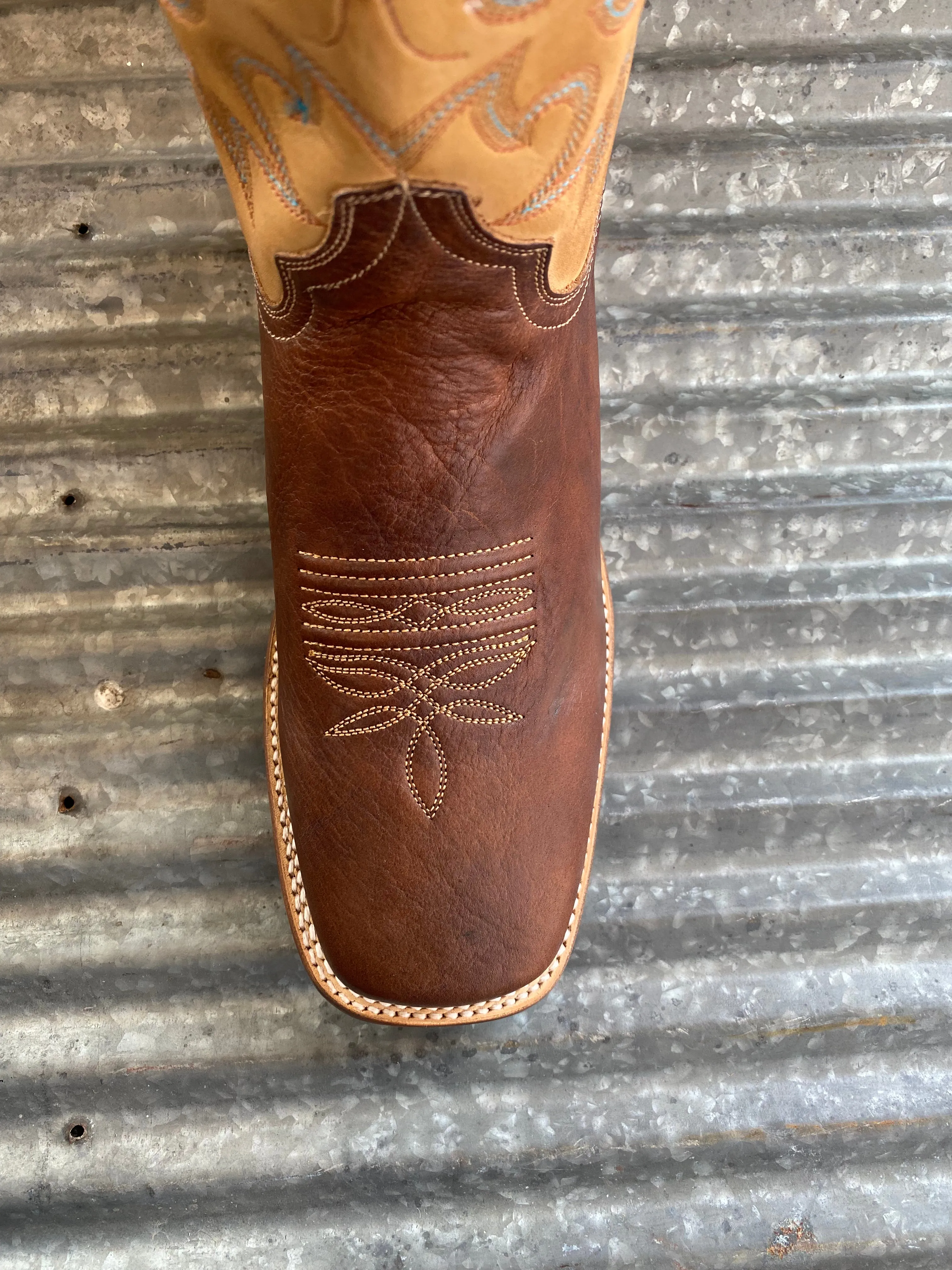 Men's Stetson Obadiah Brown Square Toe Boot