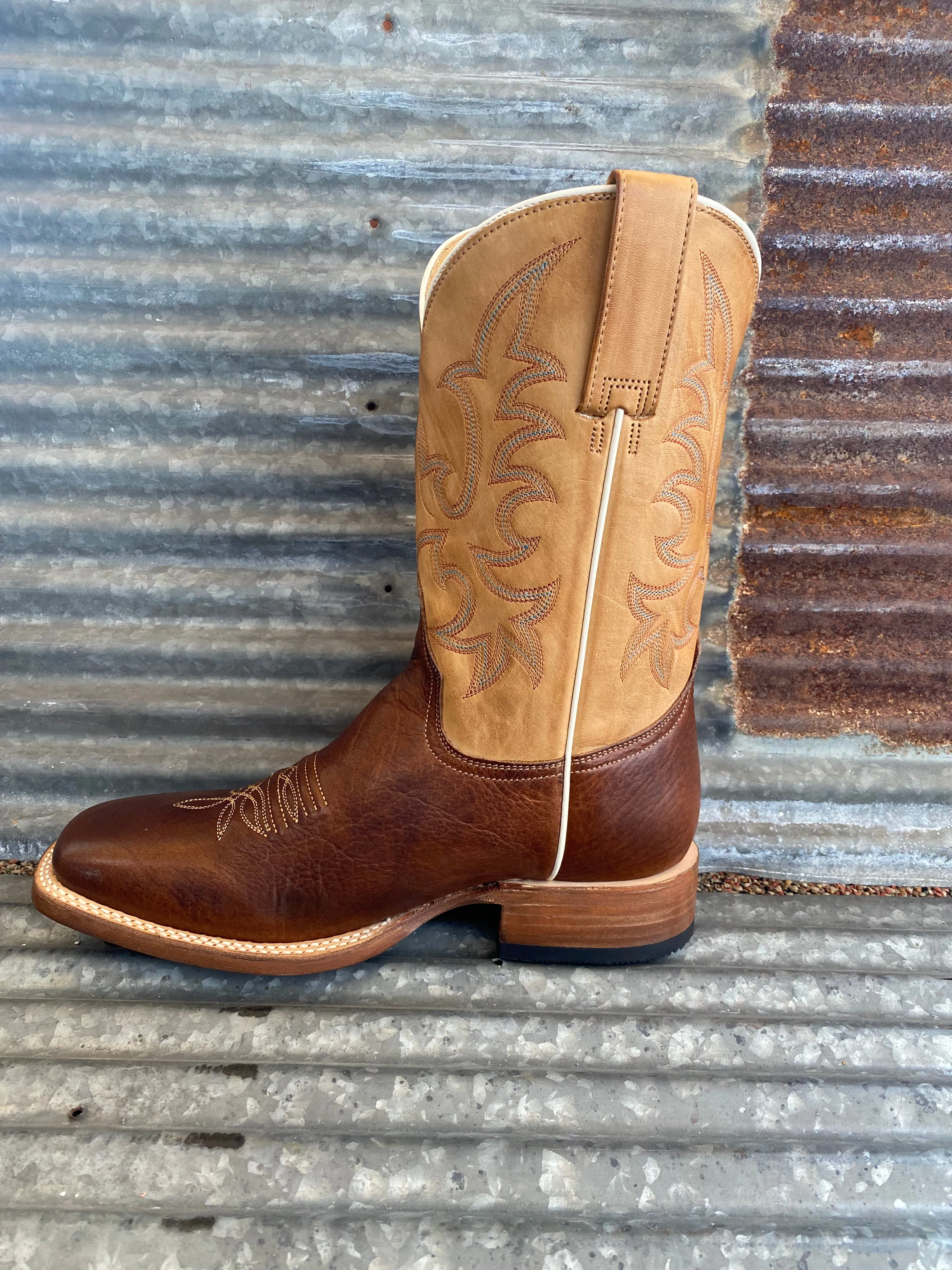 Men's Stetson Obadiah Brown Square Toe Boot