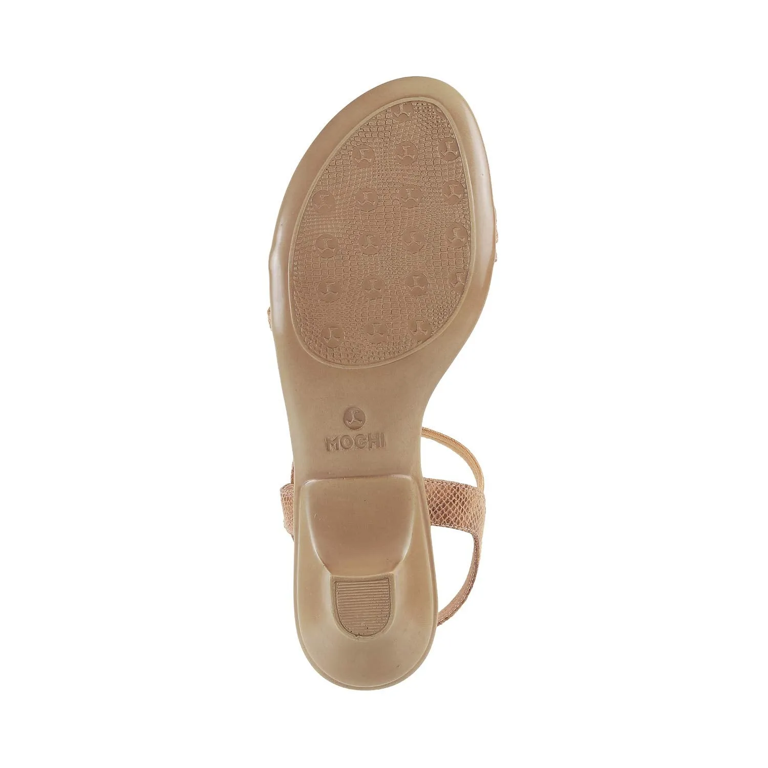 Mochi Womens Synthetic Beige Sandals (Size (7 UK (40 EU))