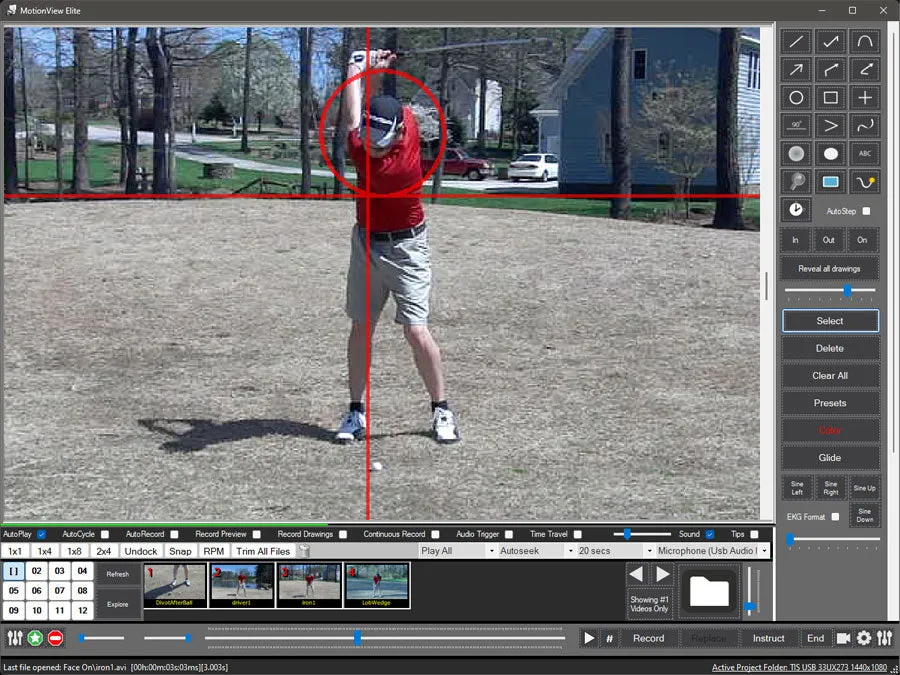 MotionView™ Video Analysis Coaching Software for Golf, Baseball, Tennis, and all other Sports