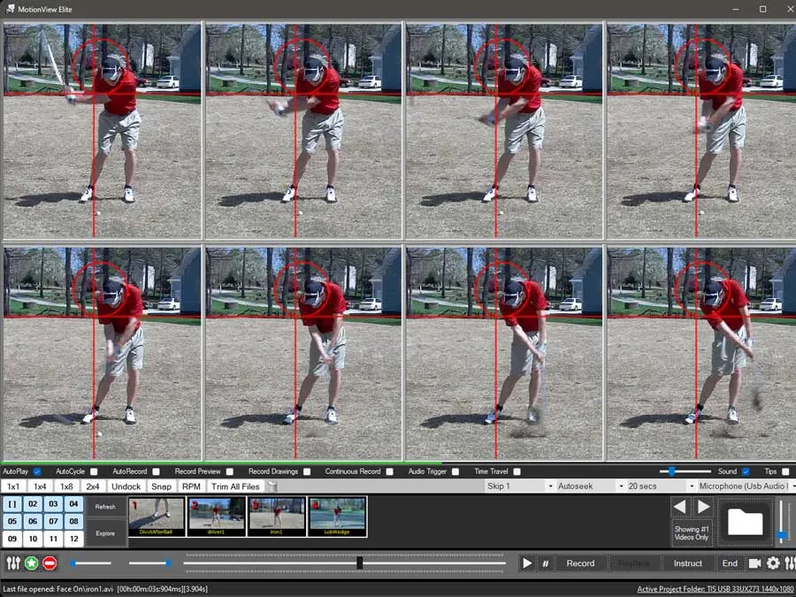 MotionView™ Video Analysis Coaching Software for Golf, Baseball, Tennis, and all other Sports