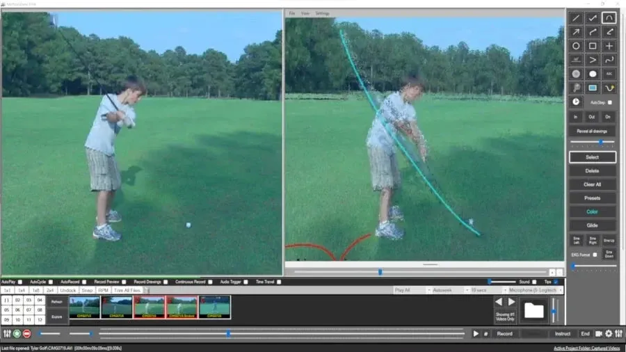 MotionView™ Video Analysis Coaching Software for Golf, Baseball, Tennis, and all other Sports