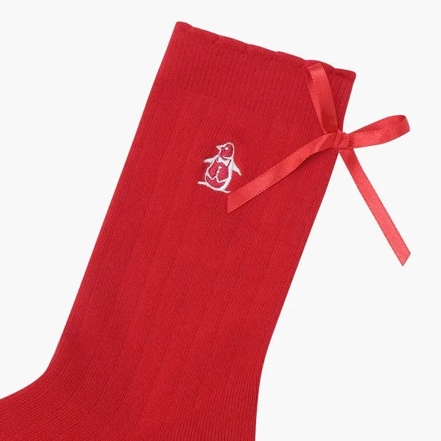 Munsingwear Women's Colorful Quarter Socks Red