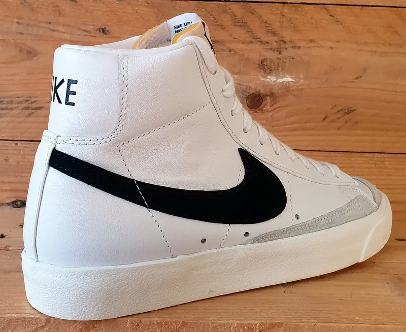 Nike Blazer 77 Mid Leather Trainers UK5.5/US6/EU38.5 BQ6806-100 White/Black