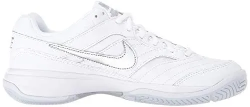 Nike Women's Court Lite Tennis Shoe, White/Metallic Silver/Medium Grey, 11.5 Regular US