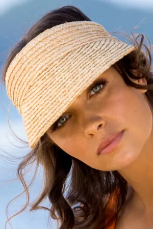 Noosa Raffia Visor | Natural