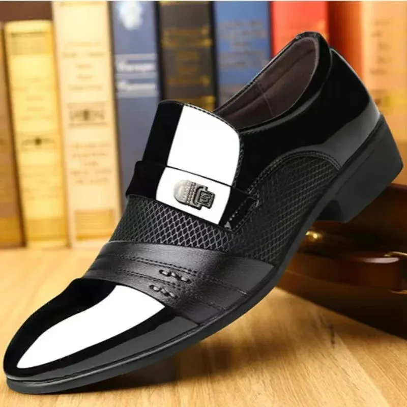 Office Floral Pattern Men Formal Leather Luxury Fashion Groom Wedding Oxford Formal Shoes Men Erkek Deri Ayakkabı Modelleri