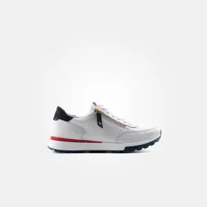Paul Green - 5310 White and Nautical Zip Trainer [Wide Fit]