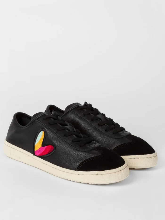Paul Smith T Black 'Swirl Heart' Embroidered 'Ziggy' Trainers W1S-ZIG27-GSET-79