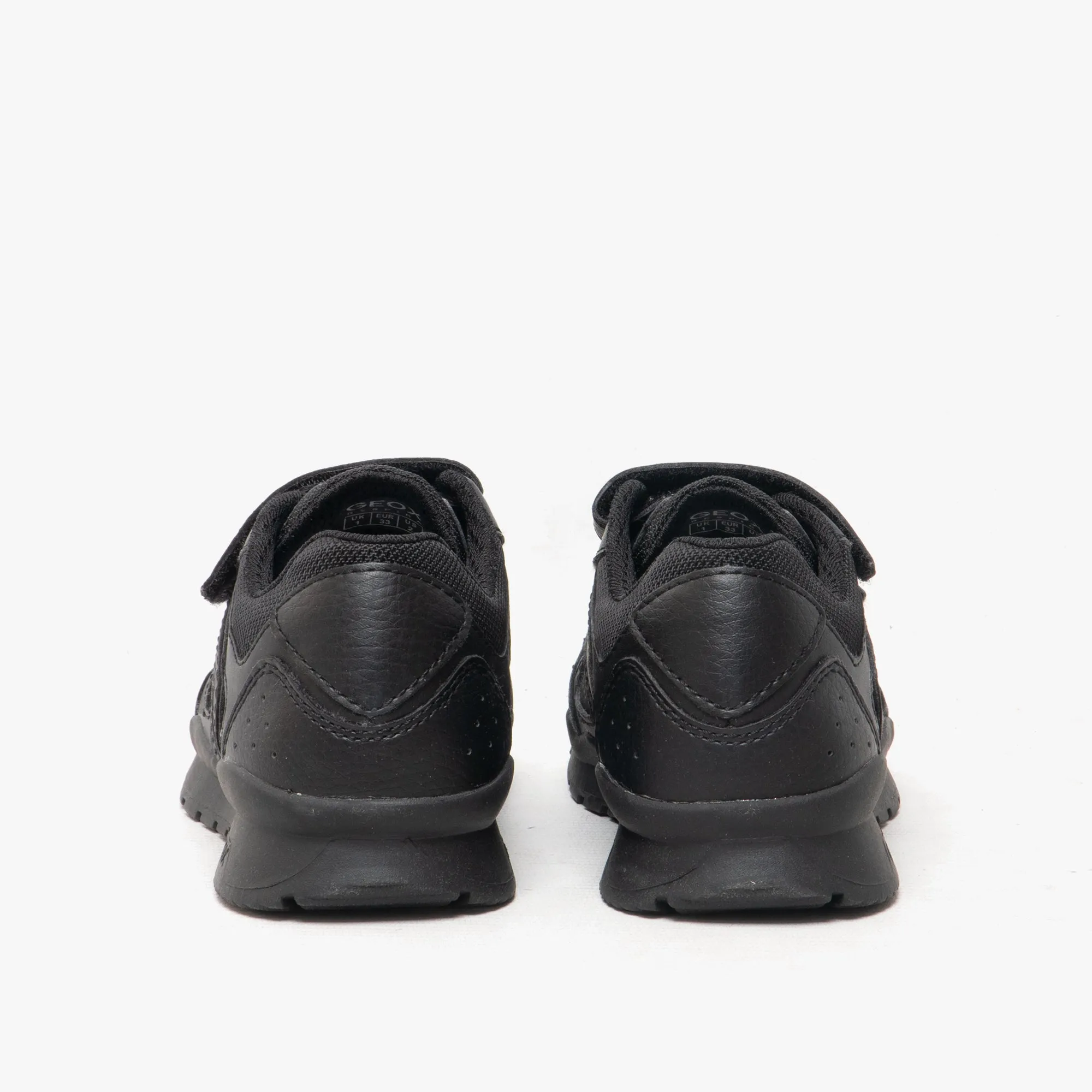 PAVEL B Boys Touch Fasten School Shoes Black