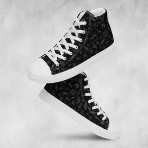 Petroglyphs - Men's High Top Canvas Shoes