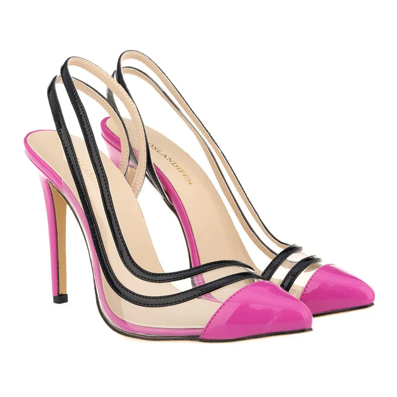 Plus Size Trendy Stiletto Pointed-Toe Nightclub Women's Shoes