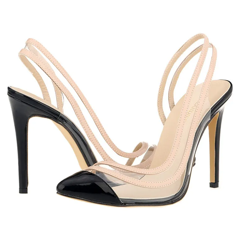 Plus Size Trendy Stiletto Pointed-Toe Nightclub Women's Shoes