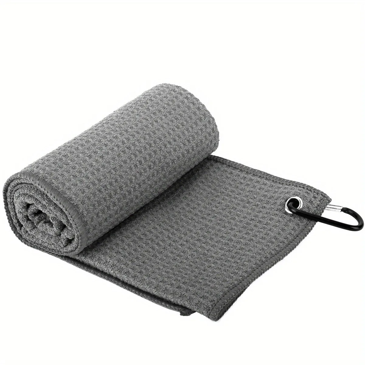 Premium Waffle Pattern Golf Towel with Convenient Hook