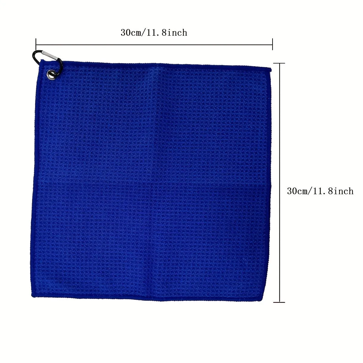 Premium Waffle Pattern Golf Towel with Convenient Hook