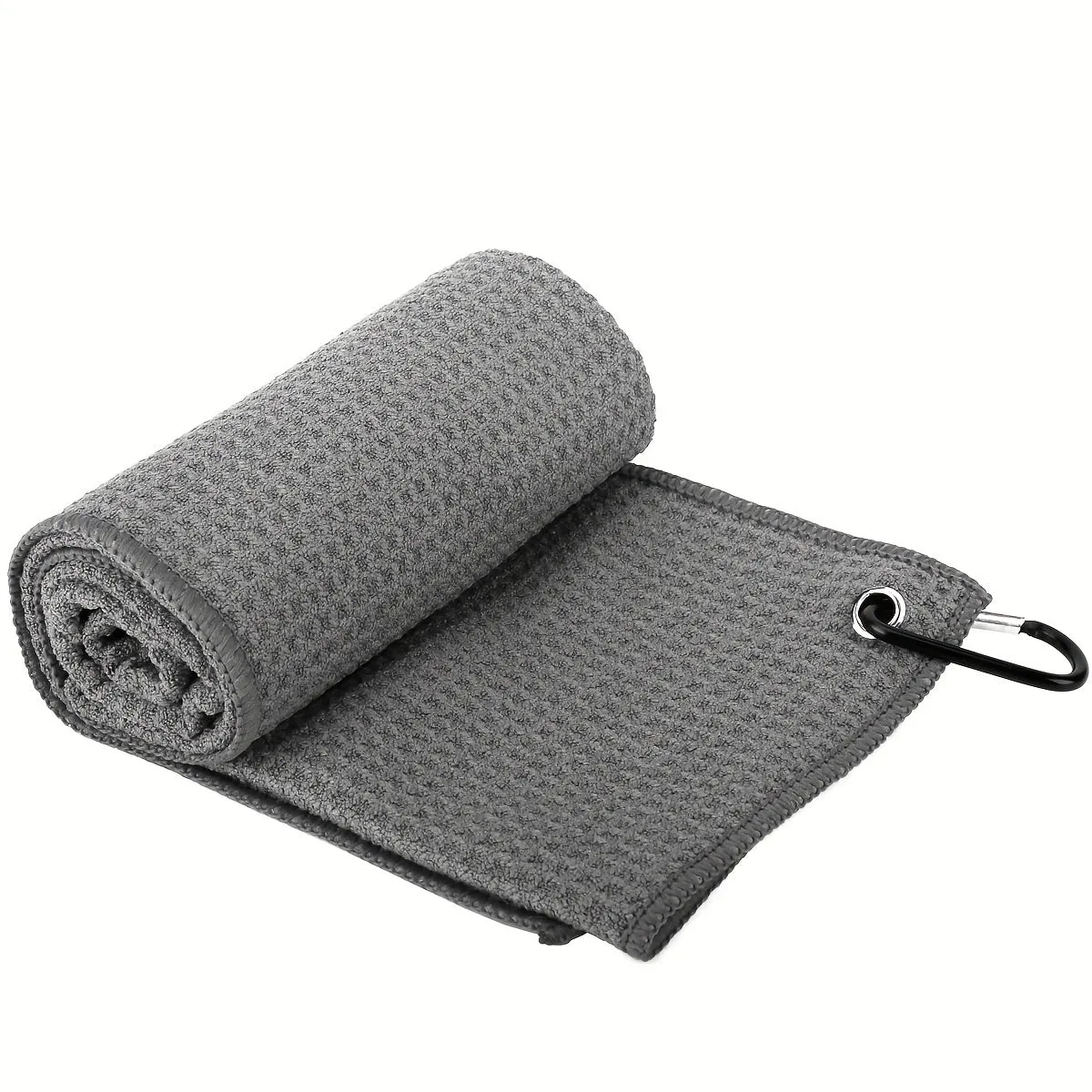 Premium Waffle Pattern Golf Towel with Convenient Hook