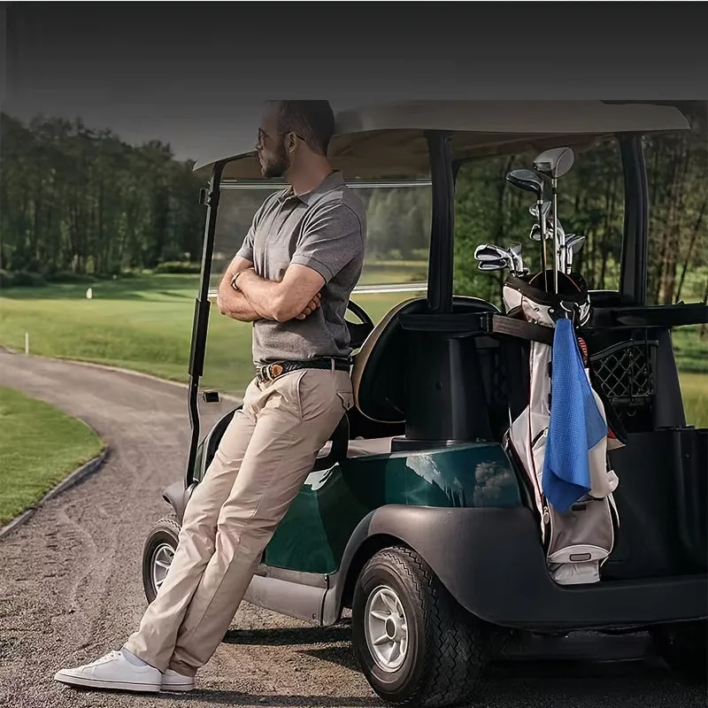 Premium Waffle Pattern Golf Towel with Convenient Hook