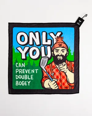 Prevent Double Bogey Magnetic Golf Towel - Adam Turman Collection