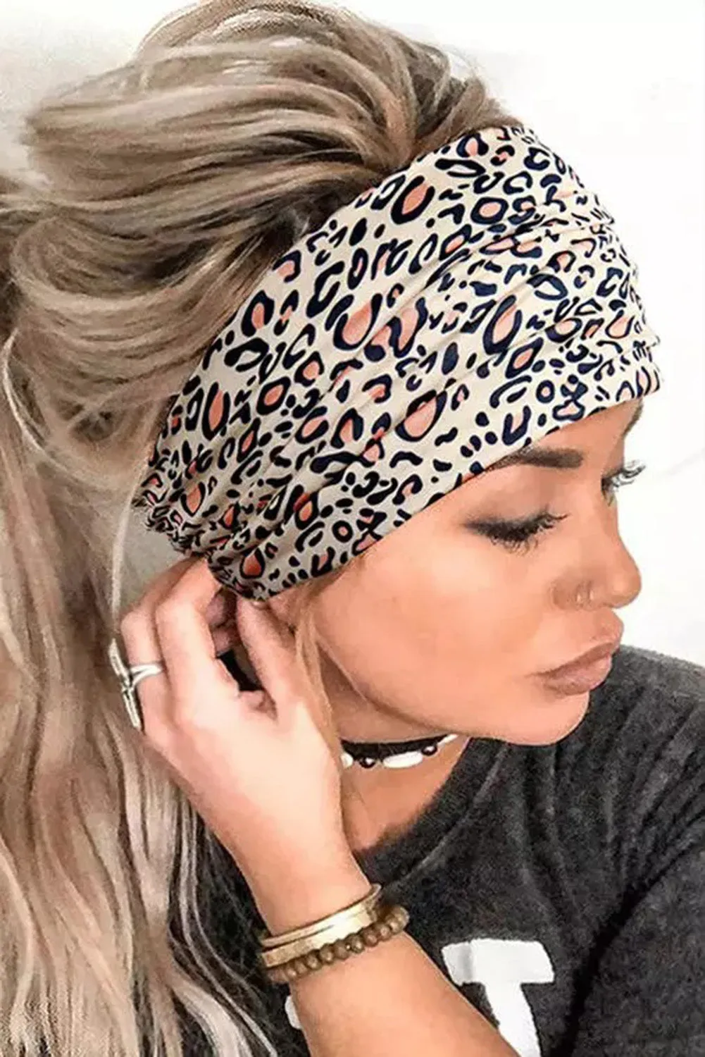 Print Running Sports Wide Headband