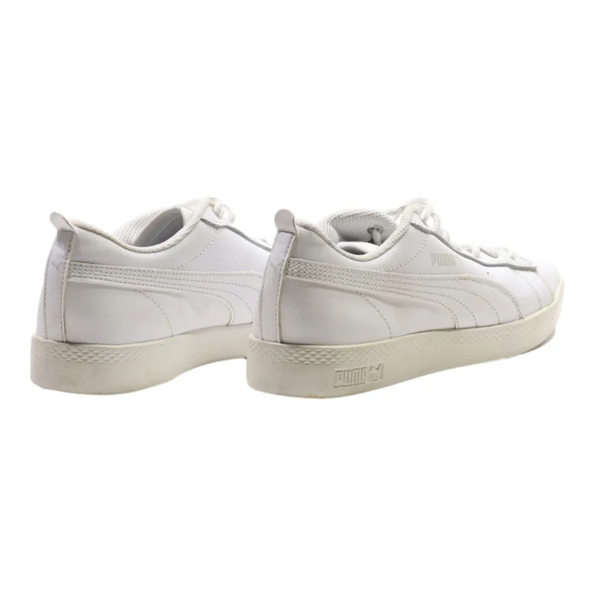 PUMA Smash 2022 Sneaker Trainers White Leather Womens UK 5