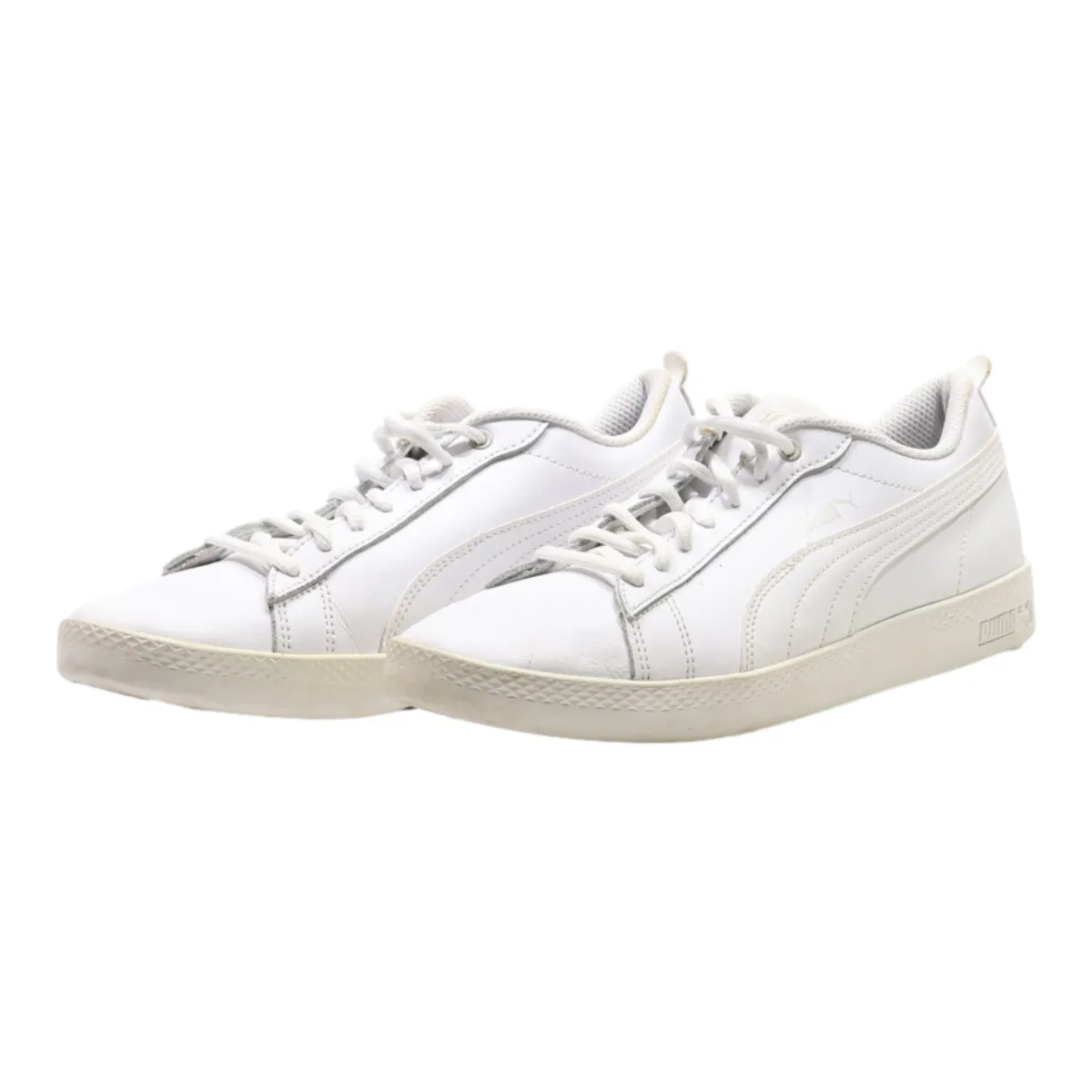 PUMA Smash 2022 Sneaker Trainers White Leather Womens UK 5