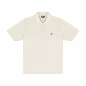 Quiet Golf Initial SS Polo (Bone)