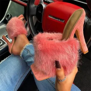 "Furry" High Heels