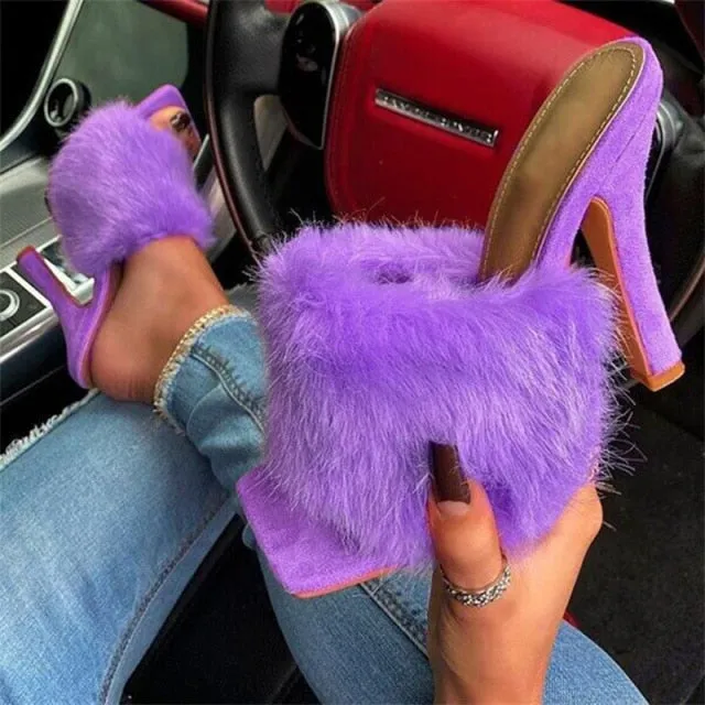 "Furry" High Heels