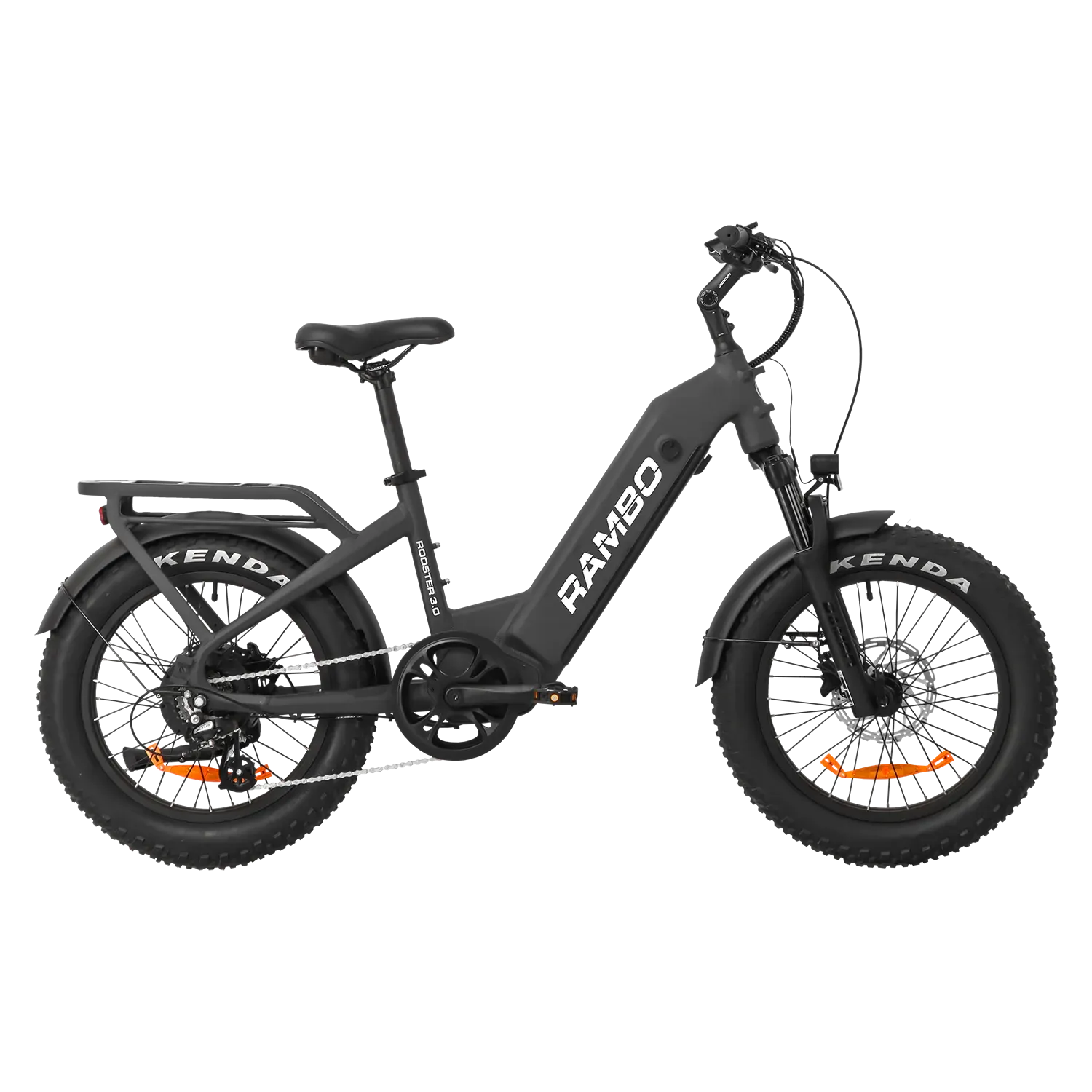 Rambo Ranger Folding E-Bike | 750W Hub Motor | Maximum Speed Up-To 30 Mph | Load Capacity 300 Lbs