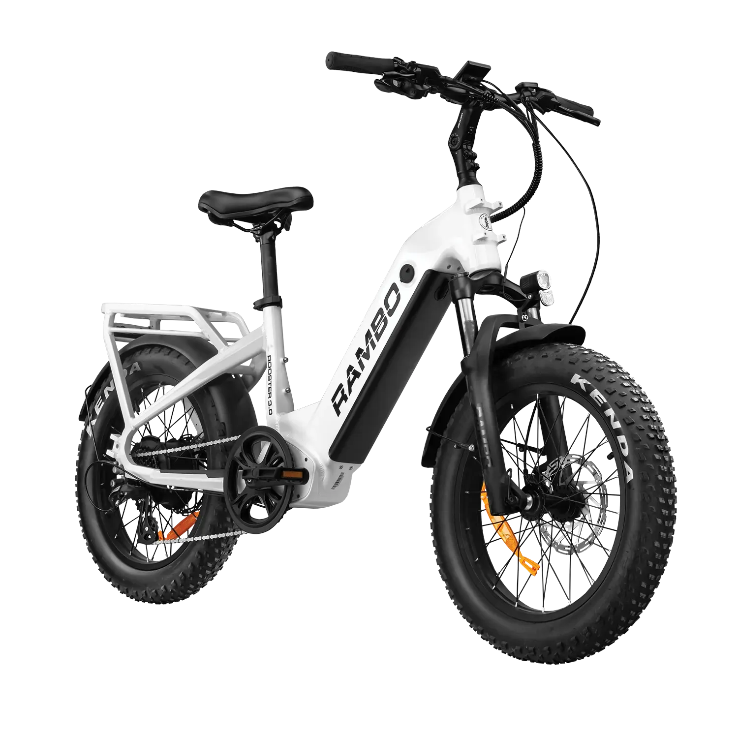 Rambo Ranger Folding E-Bike | 750W Hub Motor | Maximum Speed Up-To 30 Mph | Load Capacity 300 Lbs