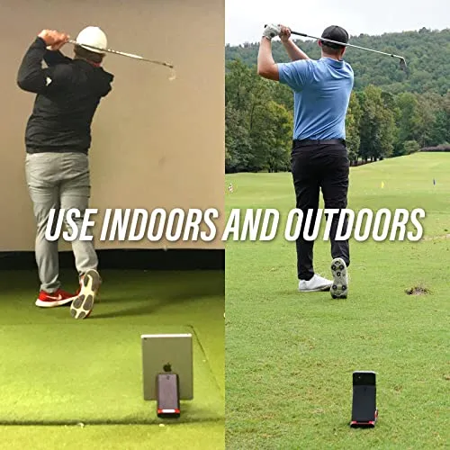 Rapsodo Mobile Launch Monitor for Golf Indoor and Outdoor Use with GPS Satellite View and Professional Level Accuracy, iPhone & iPad Only,Black/Red